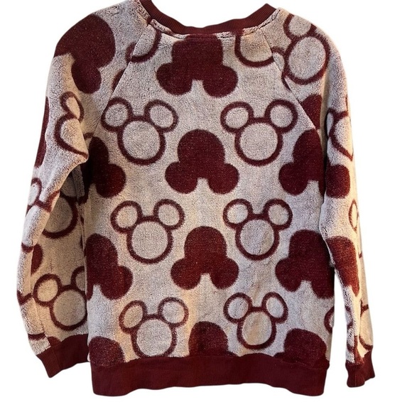 Disney Women's Mickey Mouse Plush Crewneck Sweatshirt Size S Multicolor - Picture 4 of 11